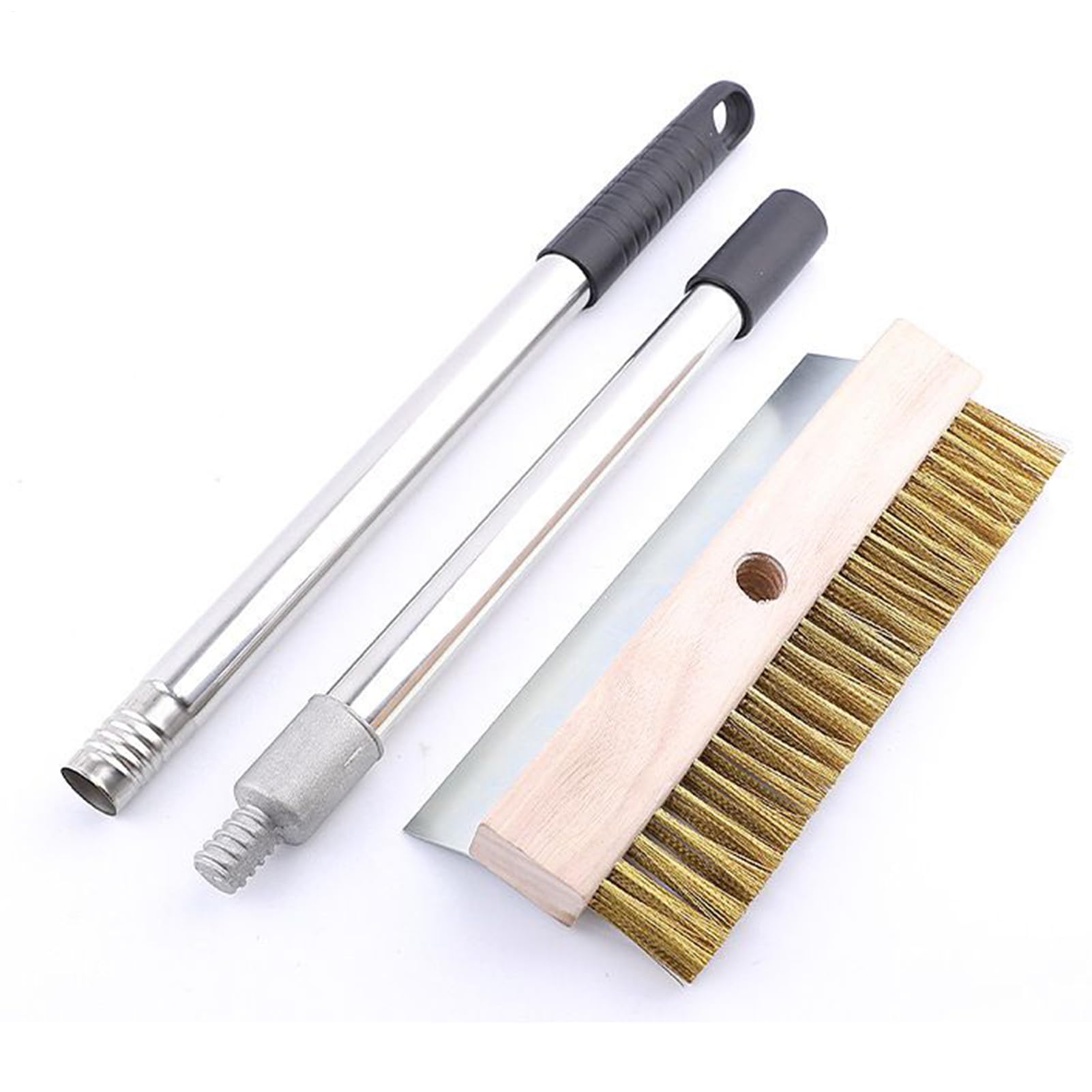 Szczotka i skrobak do kamienia do pizzy Antypoślizgowa Długa Rączka