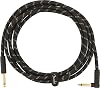 Fender Deluxe Series Instrument Cable Black Tweed Angle - 3 meters Instrument Cable