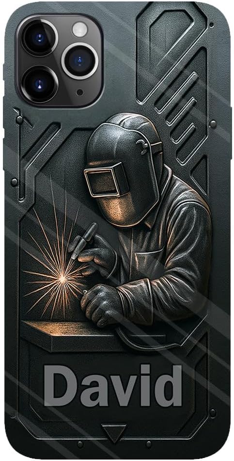 Cool Welder Men - Personalized Welder Full Print Phone Case Multicolor