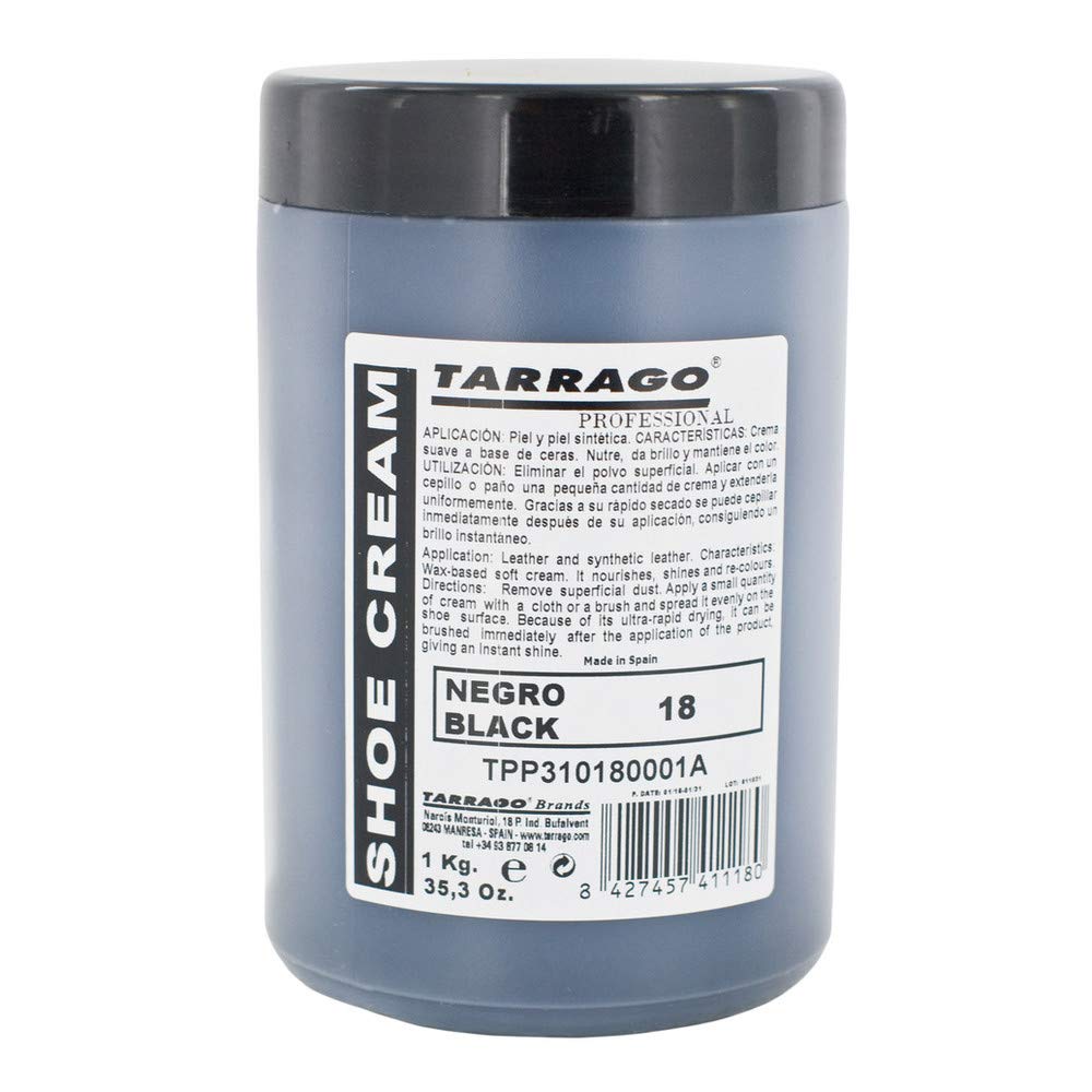 Tarrago | Schuhcreme 1 kg | Natürliche Creme mit Bienenwachs und Carnauba für Schuhe Geeignet für Leder und Kunstleder