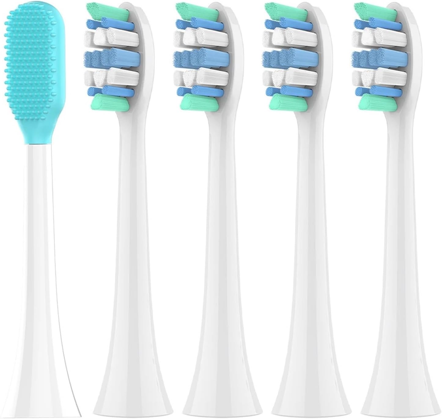 Compatible for 4 Pack Professional Brush Heads, Multifunctional for Select Sonic Electric Toothbrush Models(Facial Cleaning Set)