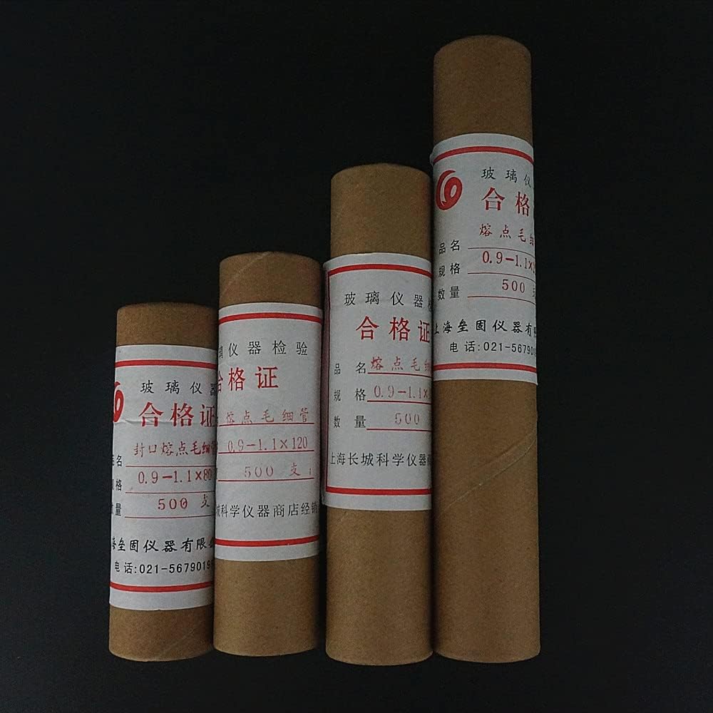 500pcs/box 80mm to 200mm Glass Melting Point Capillary Tube 0.9-1.1mm Both Open Ends (Size : 0.9-1.1x150mm)