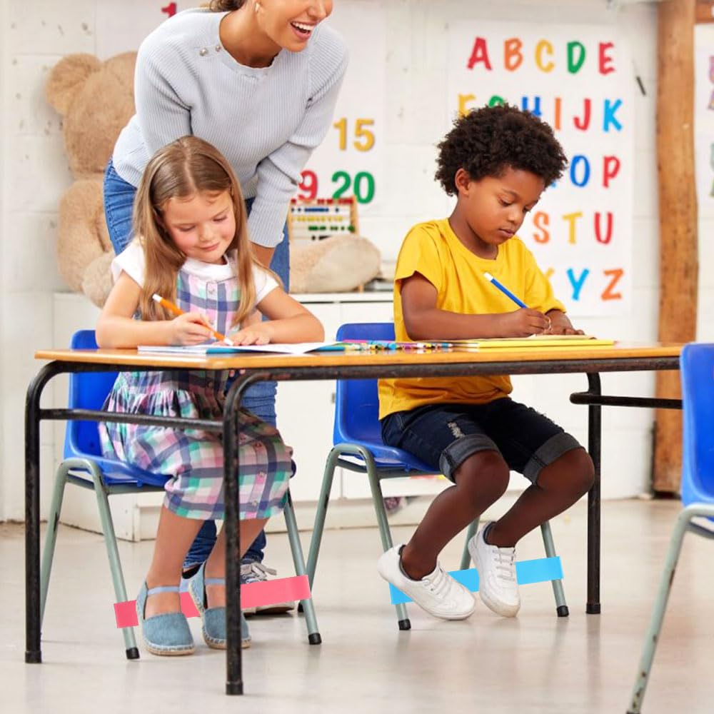 8 Piezas Bandas Elásticas para Sillas Para Niños, Bandas Elásticas para La Ansiedad, Banda Sensoriales para Sillas, Banda de Resistencia para Silla de Aula, para TDAH, Autismo, Yoga — view 6