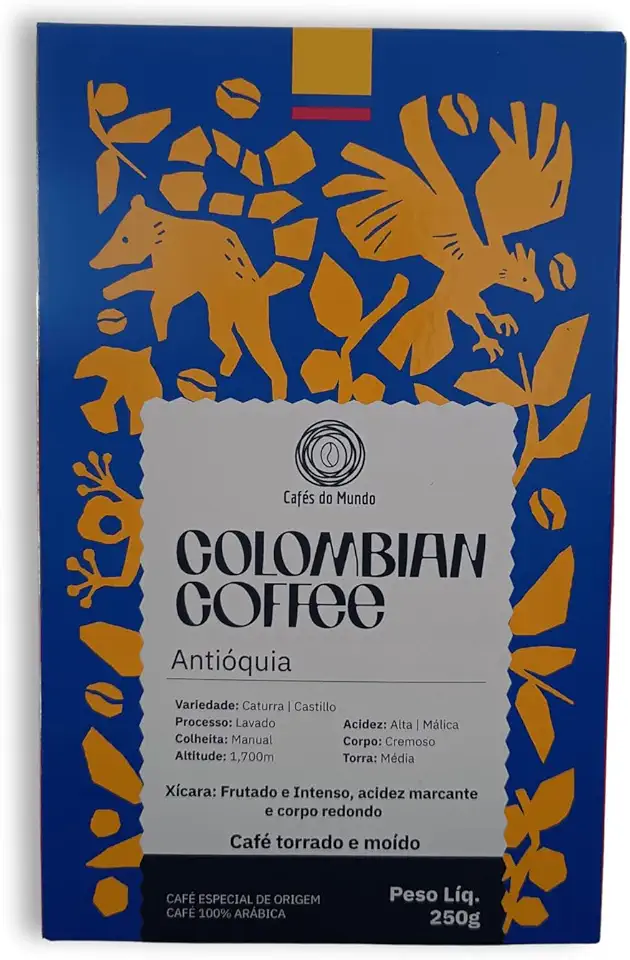 Café Moído Importado da Colômbia - Antióquia - 250g