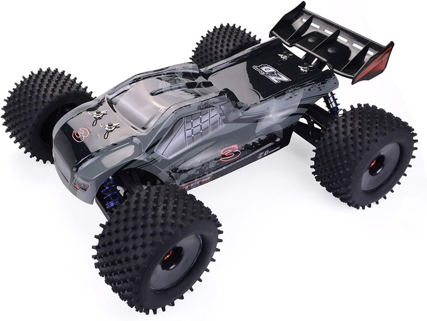 TOUCAN RC HOBBY 1/8 Racing Electric RC Racing Truck 4WD 80KM/H Remote Control High Speed Truggy 9021 V3 Metal Chassis Steel Reduction Gears for Ages 14+