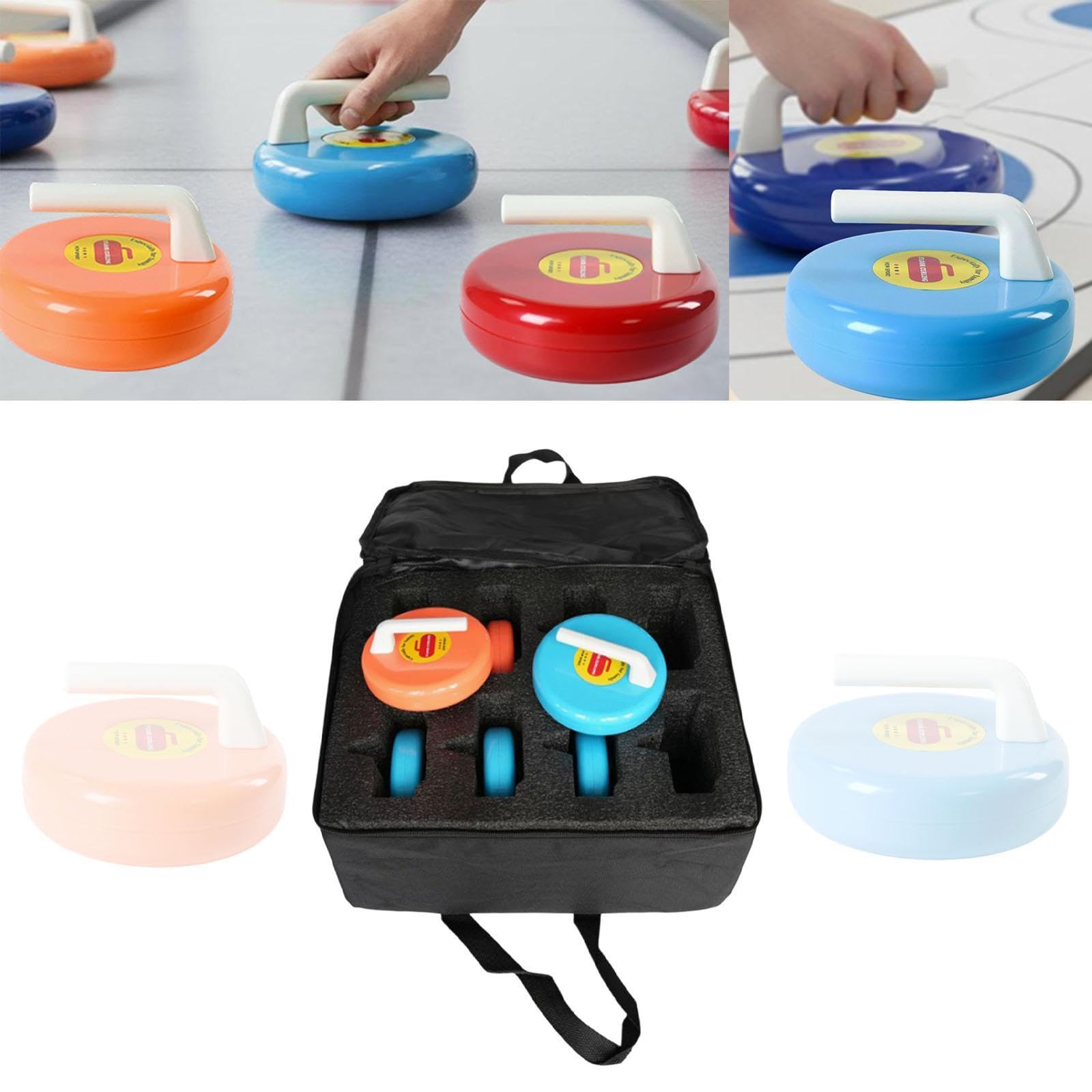 8 Palline da per Bambini, Giocattolo da per Interni, Attrezzatura Sportiva Invernale interattiva con Borsa per competizioni e Centri, Arancione Azzurro