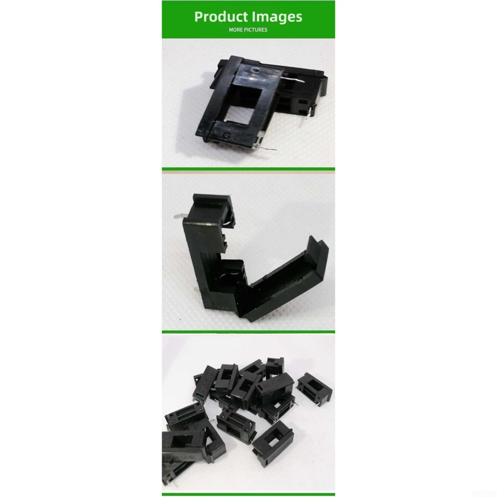 Portafusibile PCB BLX-A 5X20mm, per montaggio a inserimento diretto del circuito stampato resistente ad alta temperatura ignifugo di nylon