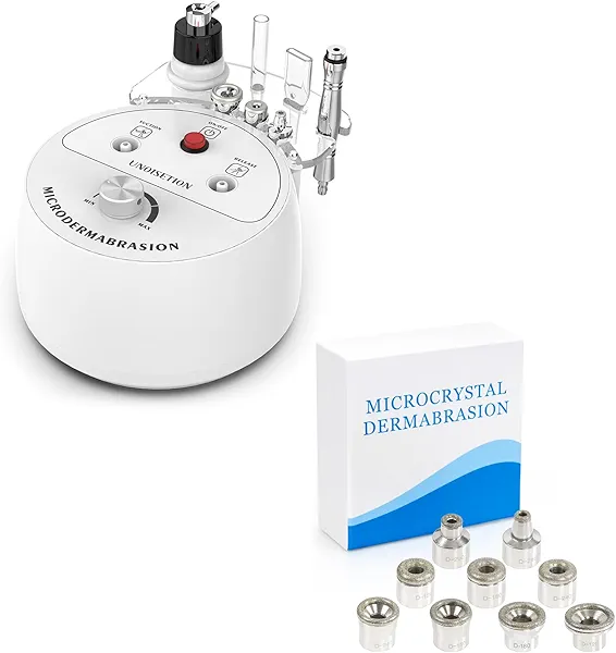 UNPISETION Microdermabrasion Machine with 9pcs Diamond Tips