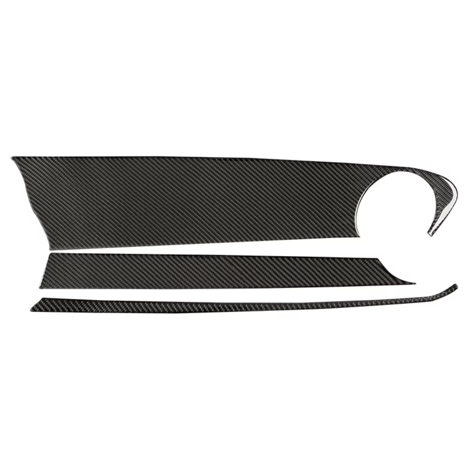 Amxaqjc Black Car Interior Moulding Trim For Chevrolet For Camaro 2017-2022 Accessories Interior Car Co-Pilot Instrument Panel Decorative Strip Cover Stickers(Black)