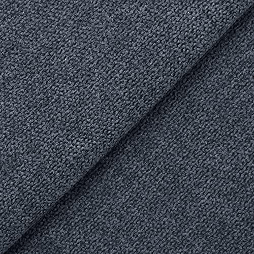 DESHOME Roma - Tissu au metre d'ameublement Hydrofuge h 140 cm pour Fauteuil Sofa et Chaise Gris trafic 1 mètre