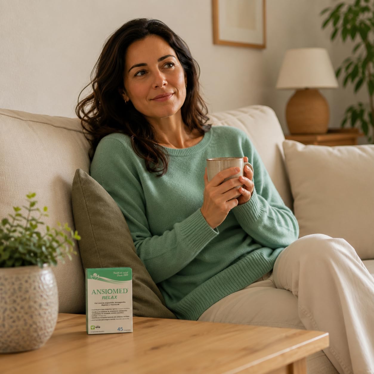 Ansiomed Relax 45 Comprimidos - Pack de 2 Unidades - Ayuda a la Relajación Diaria en Periodos de Estrés - con Lavanda, Ashwagandha, Magnesio y Vitamina B6