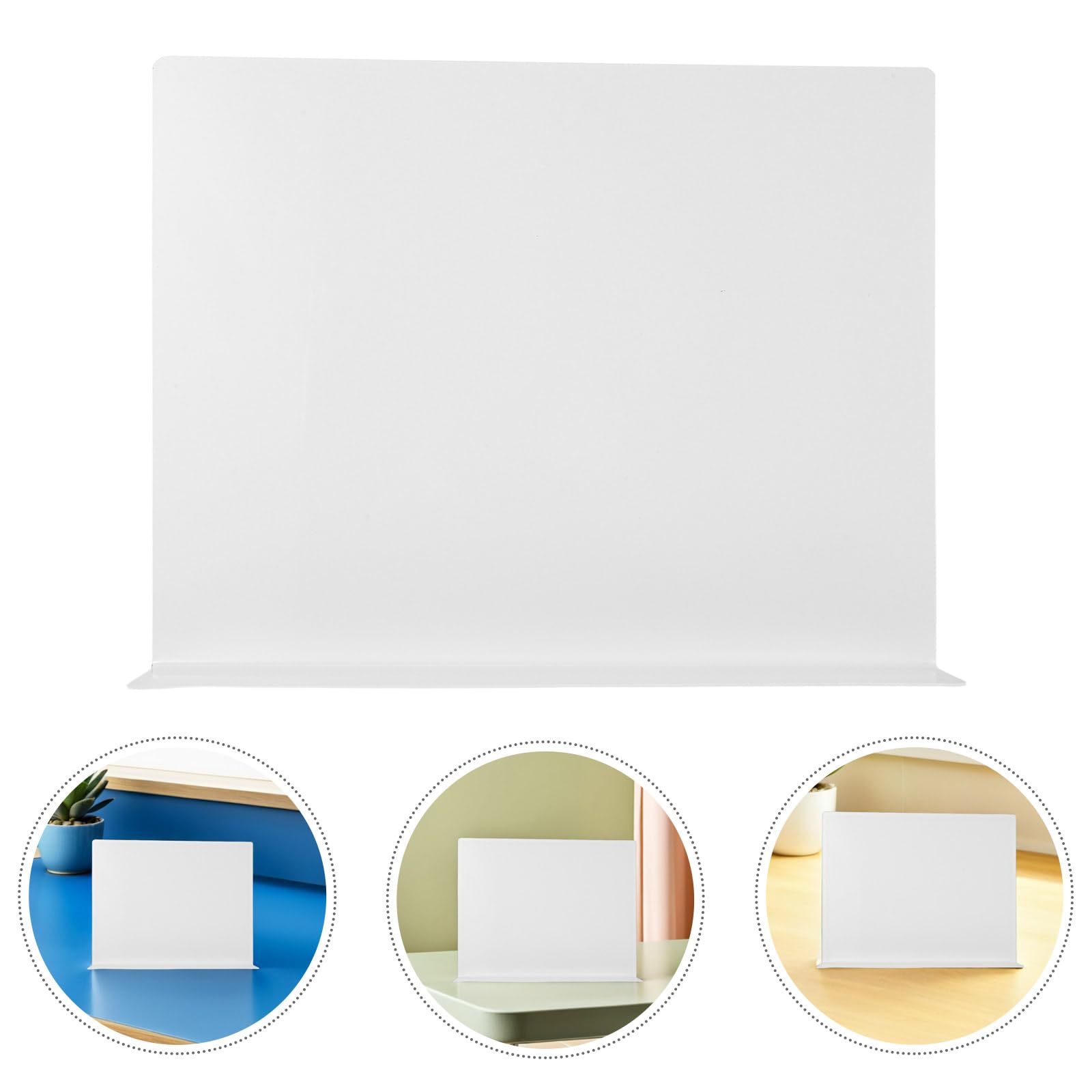 SHINEOFI Protezione Igienico e Facile da Pulire Anti-Schizzi in Acrilico Bianco para Schizzi da Cucina per Lavello e Lavabo per Bagno e