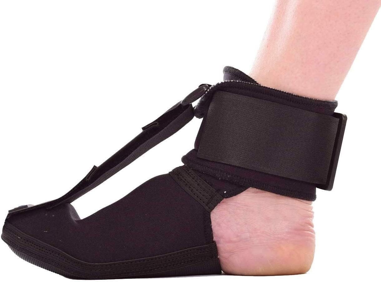 Ortesis de Tobillo y pie, Estabilizador Ajustable del pie Tobillo de la caída for fláccida y el Movimiento dorsiflexión(Small)