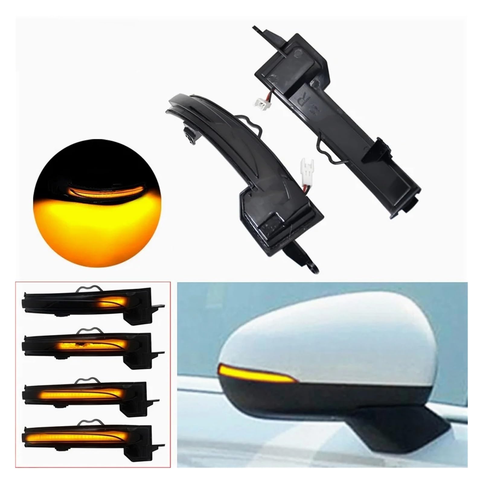 Indicatore Dinamico Segnale Girata LED Specchio Retrovisore Lampeggiante Per Mercedes Per Benz Classe A W177 V177 A200 A250 A35 A45 Per AMG 2019-2021 LuciFrecce