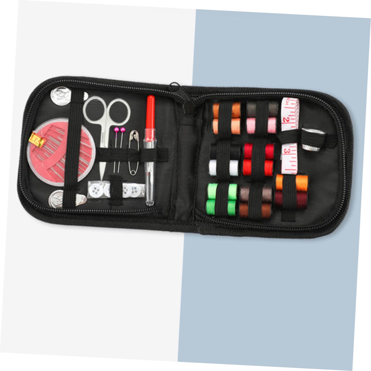 DIYEAH 3sets Kit Da Cucito Mini Portatile Da Viaggio Set Completo Di Accessori Per Cucito Con Filo Forbici e Ago Inclusa Pochette Per Organizzazione Utile Per Casa e Viaggi