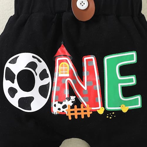 Miniatura 6 de Traje de primer cumpleaños de granja para bebé niño