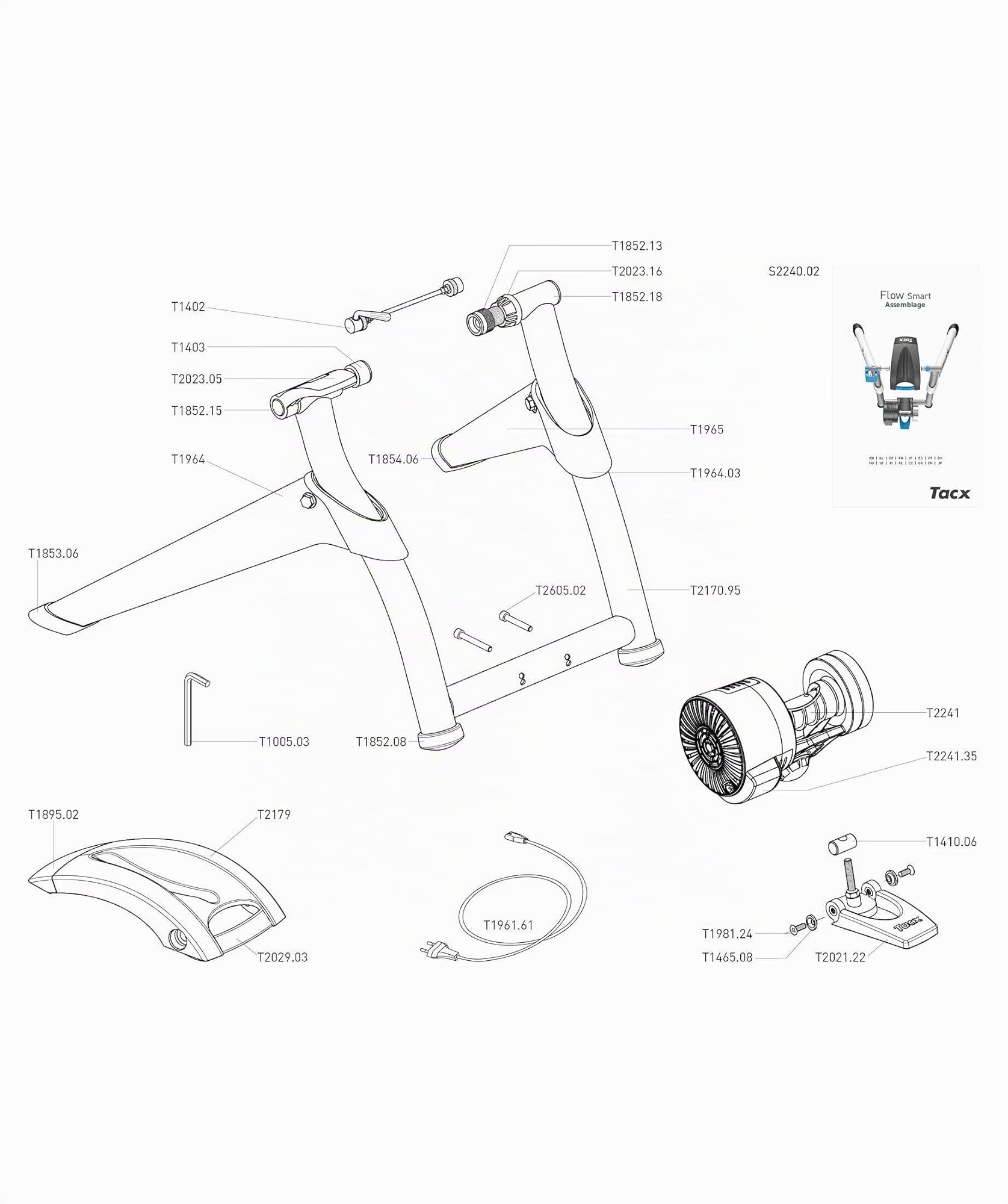 TacX Flow Smart Blanc Standard