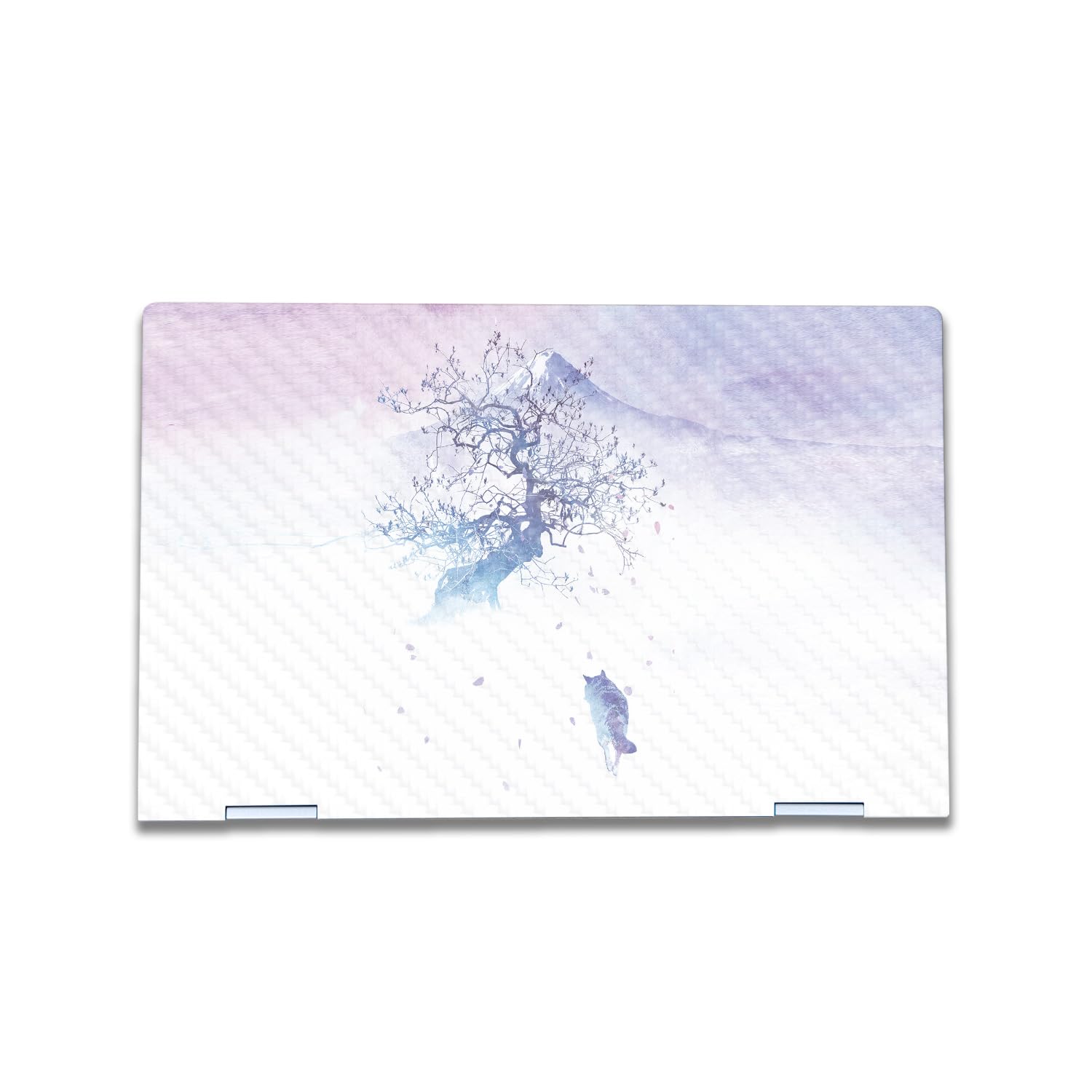 Carbon Fiber Laptop Skin Compatible with HP Envy x360 15” (2023) - Long Way to Fuji - Premium 3M Vinyl Protective Wrap Decal Cover - Easy to Apply | Crafted in The USA by MightySkins