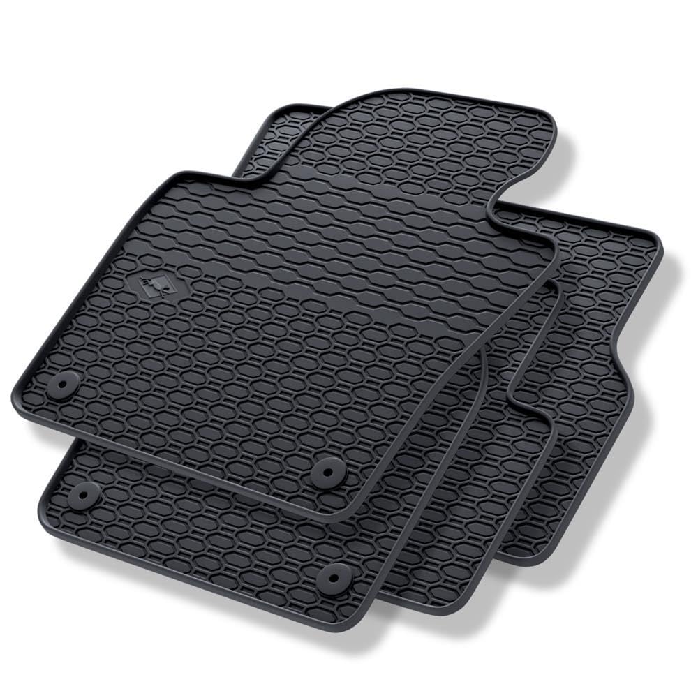 Mossa Tappetini auto in gomma compatibili con VW Volkswagen Tiguan I SUV (2007-2015) nero - tappeti gomma