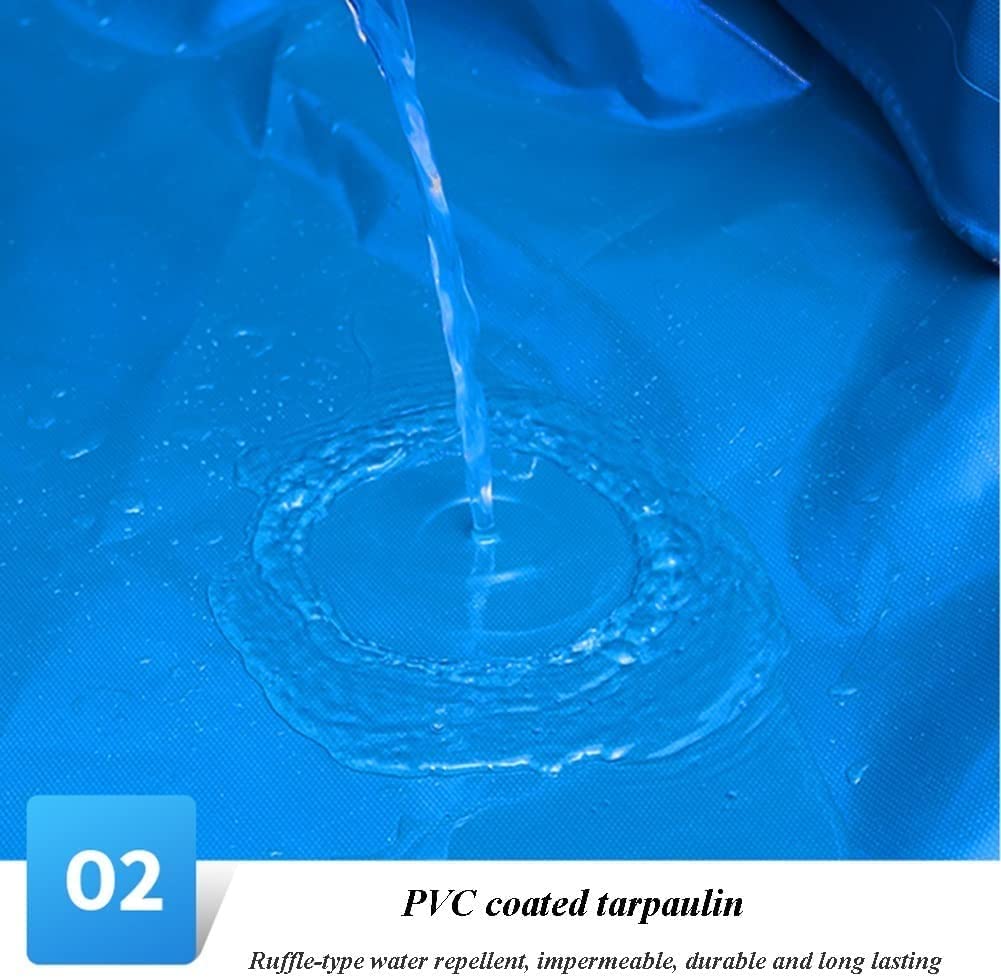 Estanque De Peces De Lona Grande con Soporte, Tanque De Agua De Acuicultura Material Más Grueso De 0,5 Mm Resistente A La Intemperie Y A La Oxidación Se Utiliza Principalmente For Estanques De
