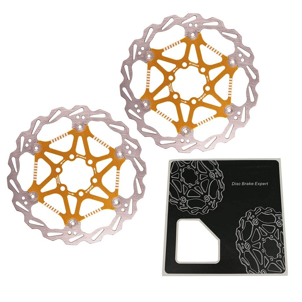 Disque de Frein à Disque VTT 160mm 180mm 2pcs Distance du Trou en Alliage d'acier Inoxydable: 44mm avec 12 vis
