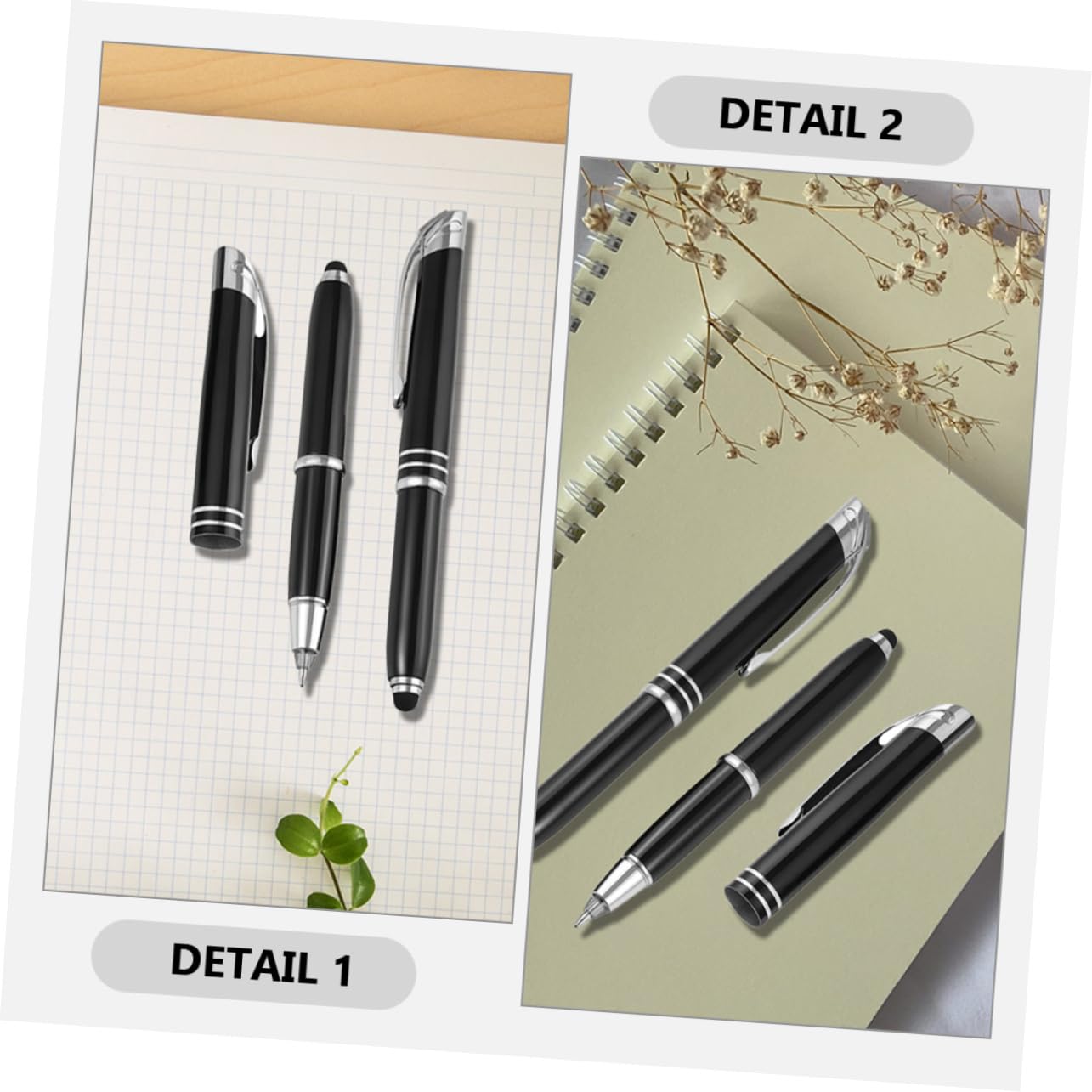 jojofuny 3 Set Penne Led Multifunzionali Con Luce Penne Portatili Per Ufficio E Touchscreen Scrittura Elegante E Pratica Macchie 3 Pezzi * 3