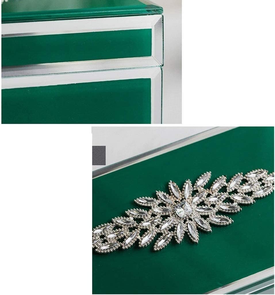 Caja De Joyería Joyero Acrílico Joyero De Terciopelo Organizador Pendientes Anillos Collares Pulseras Joyero para Mujer Organizador De Joyas(21 * 9 * 12cm)