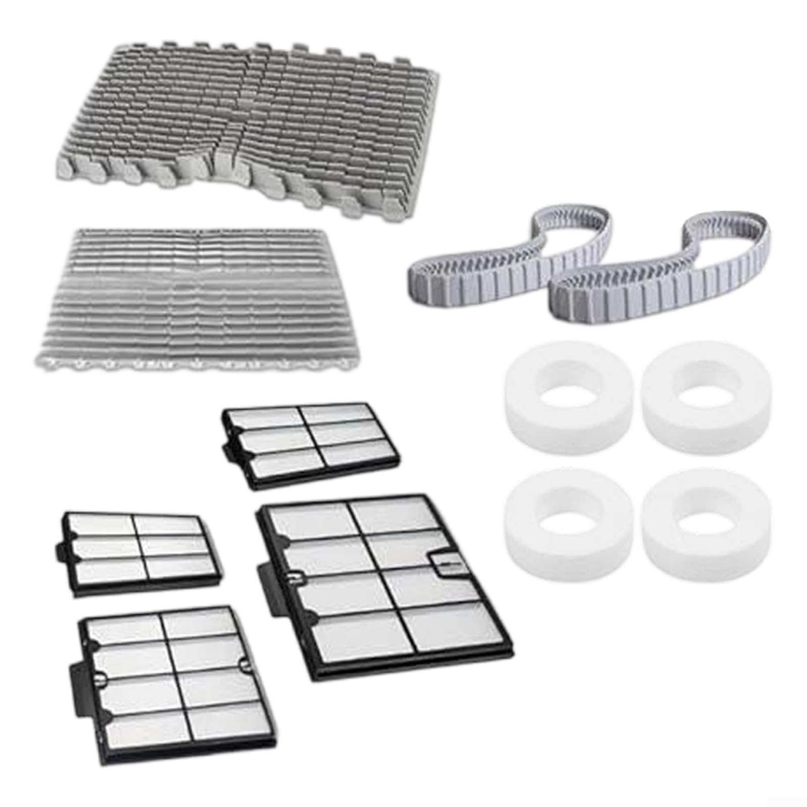 Kit de servicio de robot de limpieza de piscinas con panel de filtro de alta eficiencia cepillo de limpieza de borde cepillo frontal y asambleas resistentes de la pista