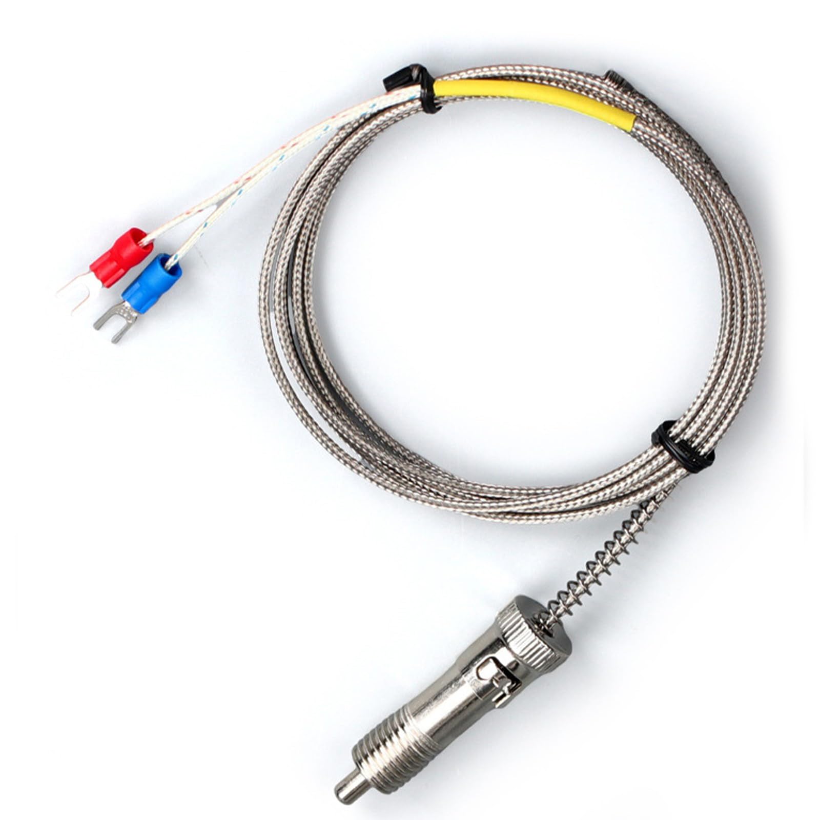 Buxuaaaa K Type Thermocouple with Clip Probe Boiler Temperature Control Sensors Industrial Equipment Maintenance Accessories Clip on Thermocouple Probe