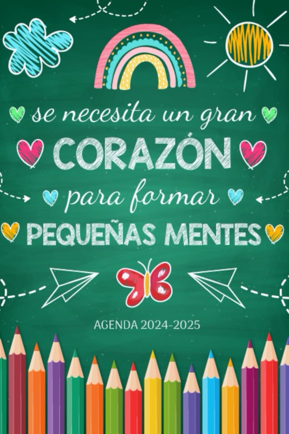 Regalo Profesora Infantil Agenda 2024 2025: Planificador semanal y mensual | una semana en dos páginas | 12 meses | maestra de primaria guarderia | formato pequeño a5