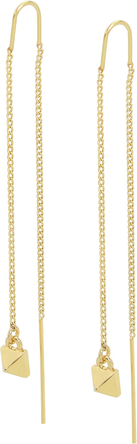 AllSaints Women's Pyramid Threader Earrings - Image 2