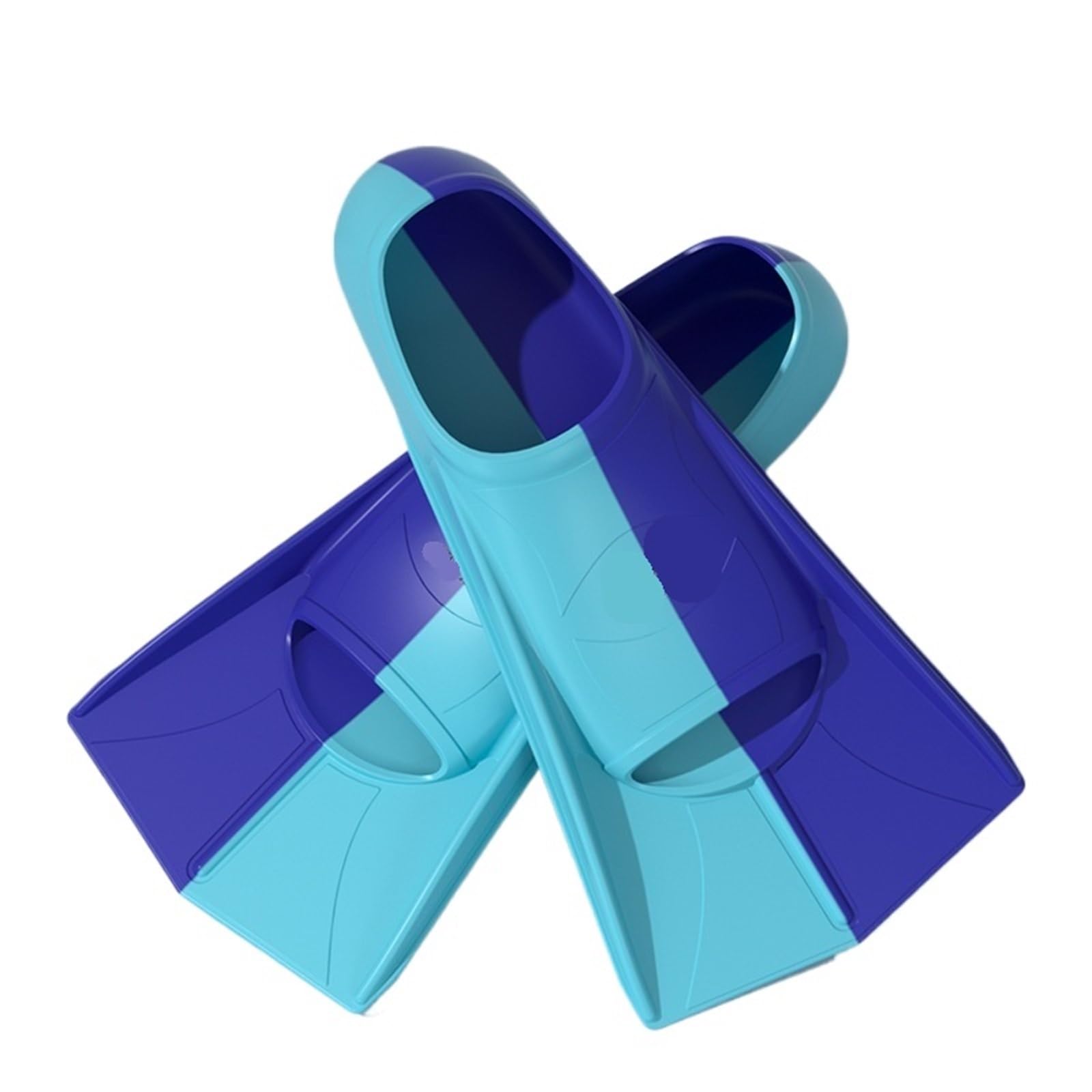 Aletas Buceo Aletas de snorkel Aletas de buceo Aletas de entrenamiento de natación Aletas cortas de silicona Zapatos de natación Aletas for adultos y niños Equipo de buceo con snorkel Aletas De Buceo(