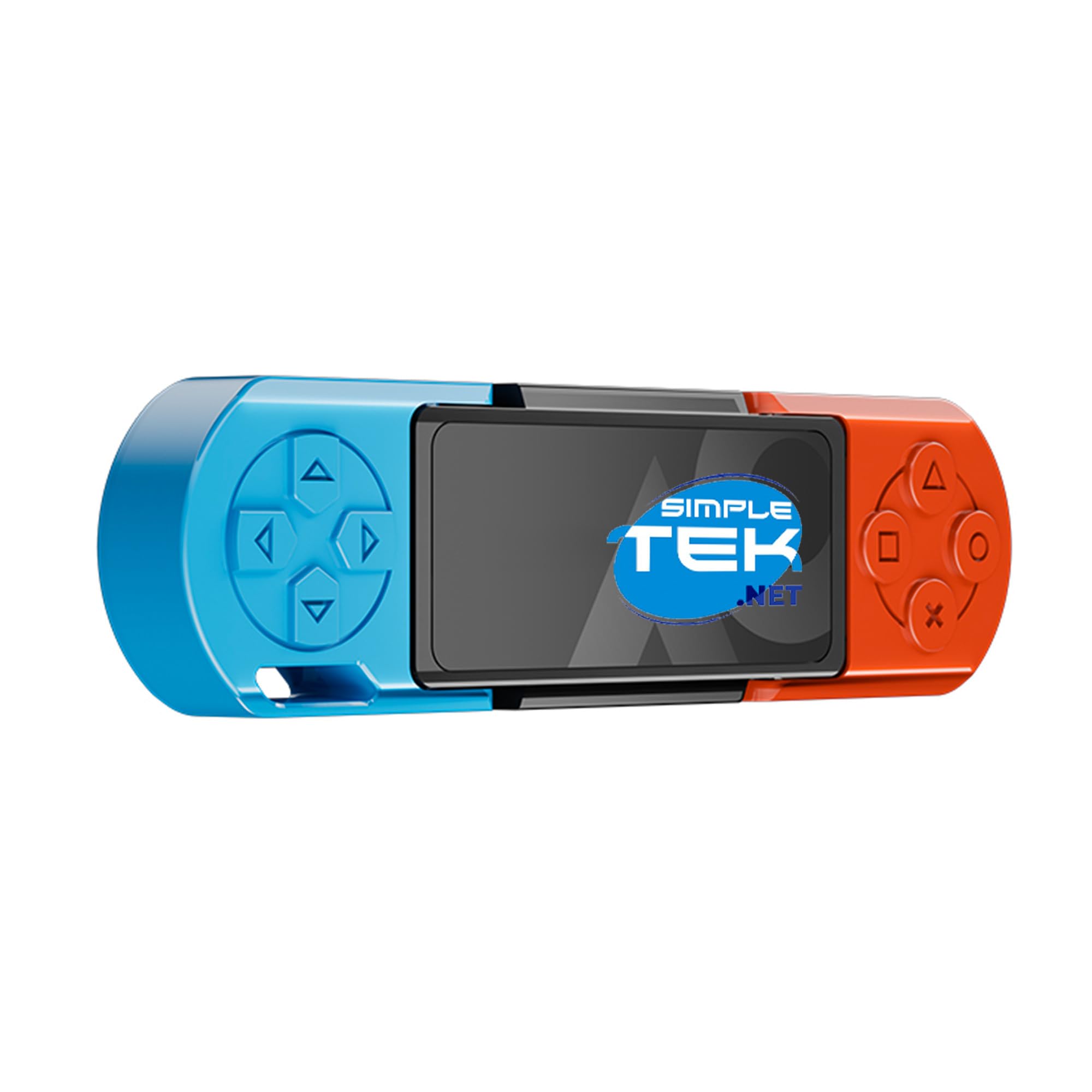 SIMPLETEK - Chiavetta USB SSD Portatile 512 GB (Rosso/Blu) ad Altissima Velocità - USB 3.2 Gen 2, Doppio Connettore USB-A e USB-C