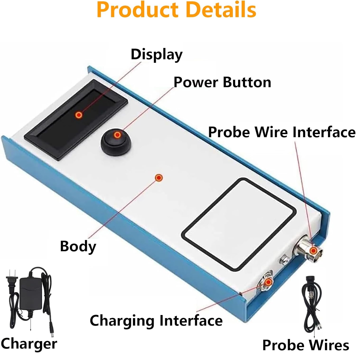 Back Fat Measure Tester - Veterinary Backfat Measurement Device, Livestock Pig Back Fat Thickness Meter, 1-3 Layer Fat Thickness, 4-35mm Range, Measurement Time <10s, for Farms