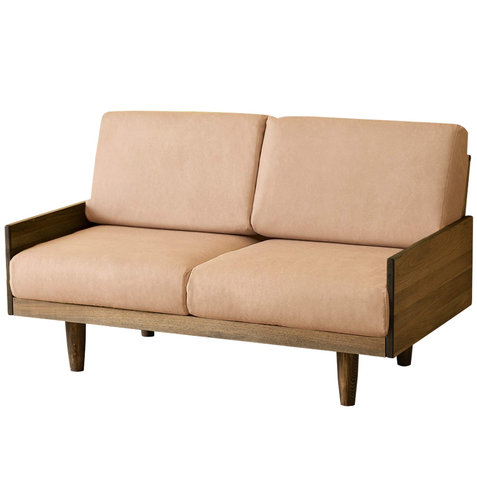 モルト 2人掛けソファ ベージュ Amazon｜ソファ「モルト【2人掛け】」 (フレーム：ブラウン, L-Cloth