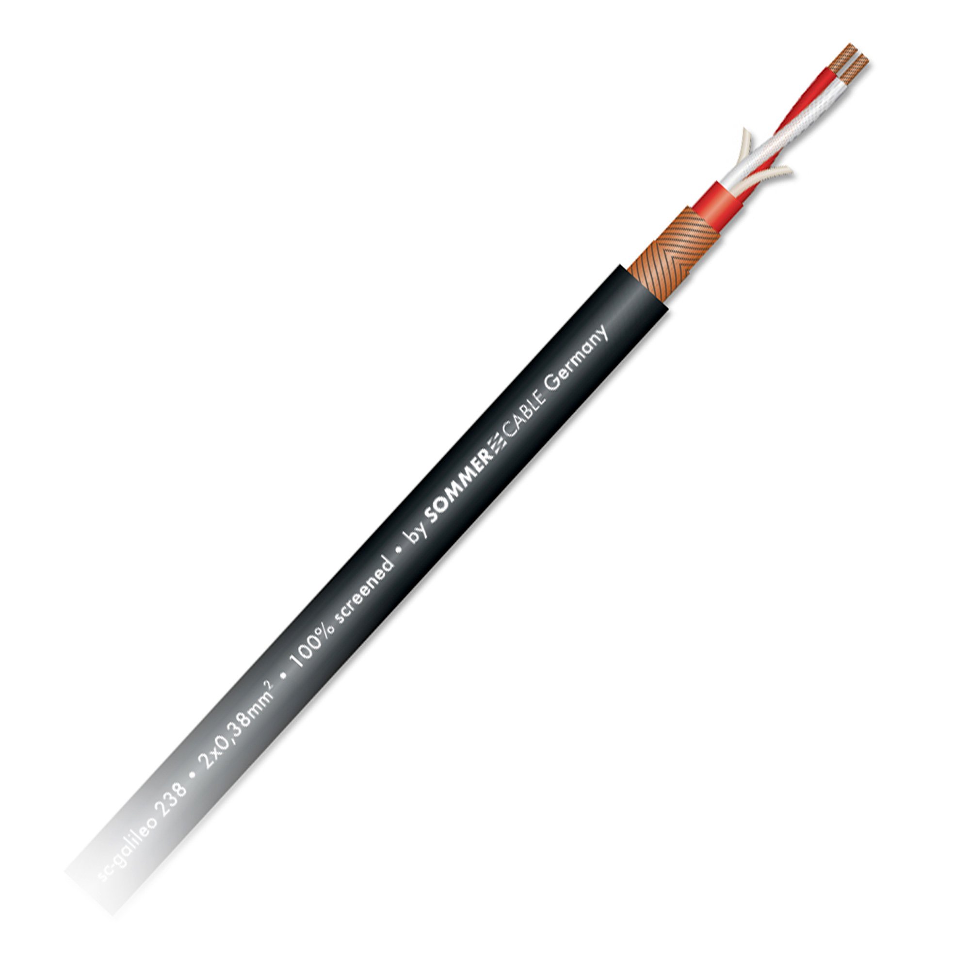 Sommer Cable Cable de micrófono SC-Galileo 238 OFC 2 x 0,38 mm² apantallado, 10 m, 200-0251