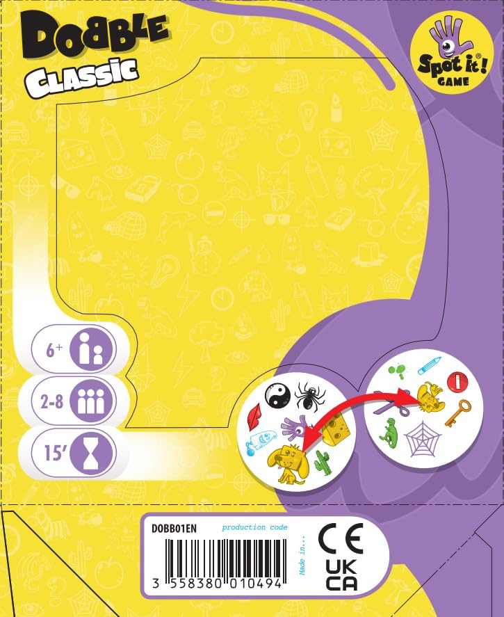 Asmodee Dobble, Yellow, Eén maat - Image 2