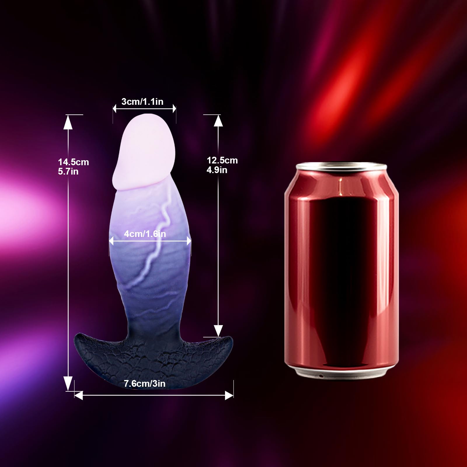 7" Soft Silicone Realistic Large Thick Dildo Butt Plug, Wearable Fantasy onster XL Anal Plug for Advanced, Realistic Thick Anal Trainer, Lifelike Glans Monster Horse Dildo Sex Toys for Men Women