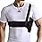 Quick Draw Shoulder Holster - Belly Band Holster for Everyday Comfortable Concealed Carry for Small, Compact and Other Similar Gear (Classic, Single Strap-Right 45Fits 36-42)