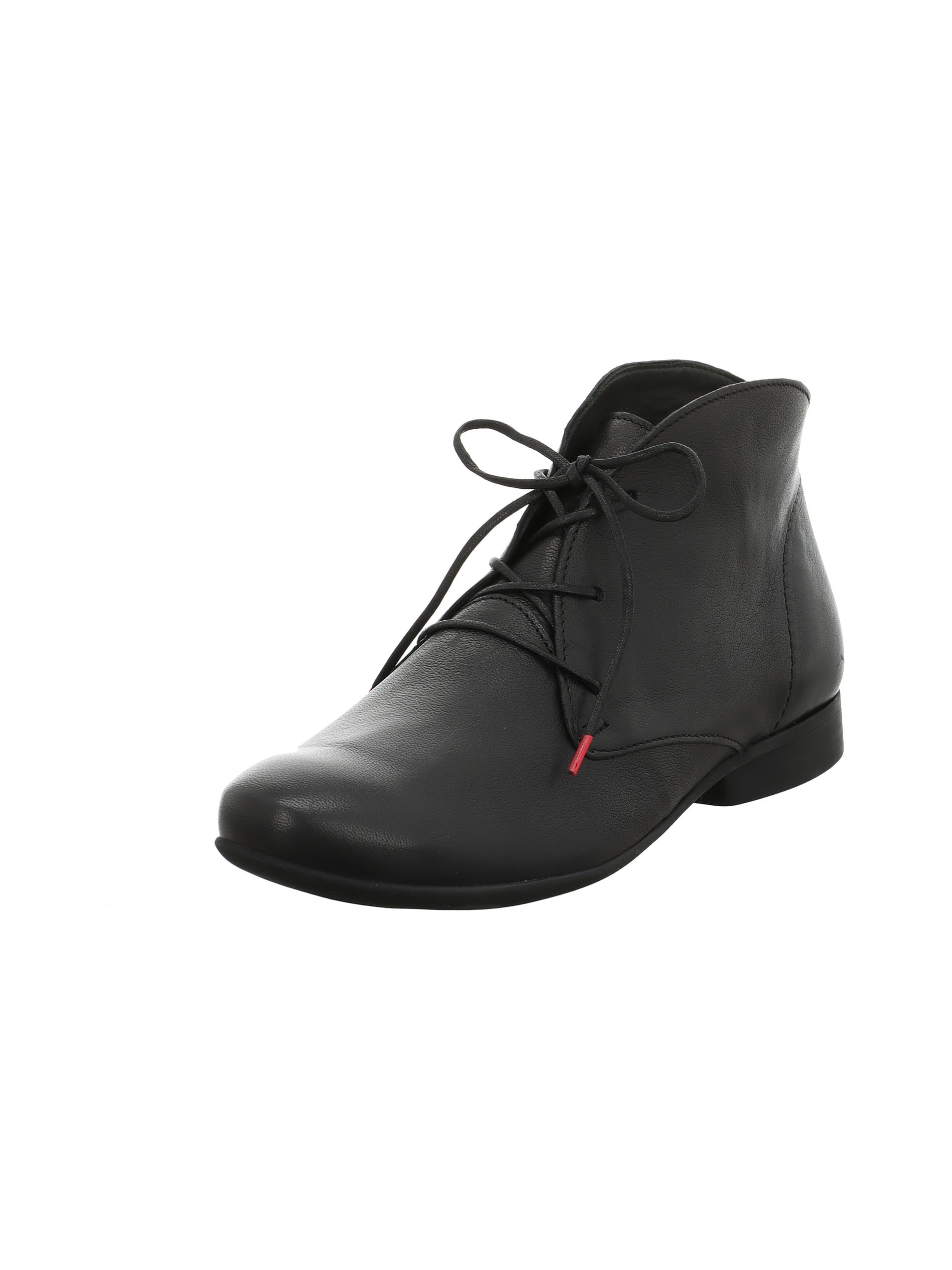 Think! Women's Guad Chrome-Free Tanned Leather Lined Ankle Boots, 0000 Black, 39.5 EU