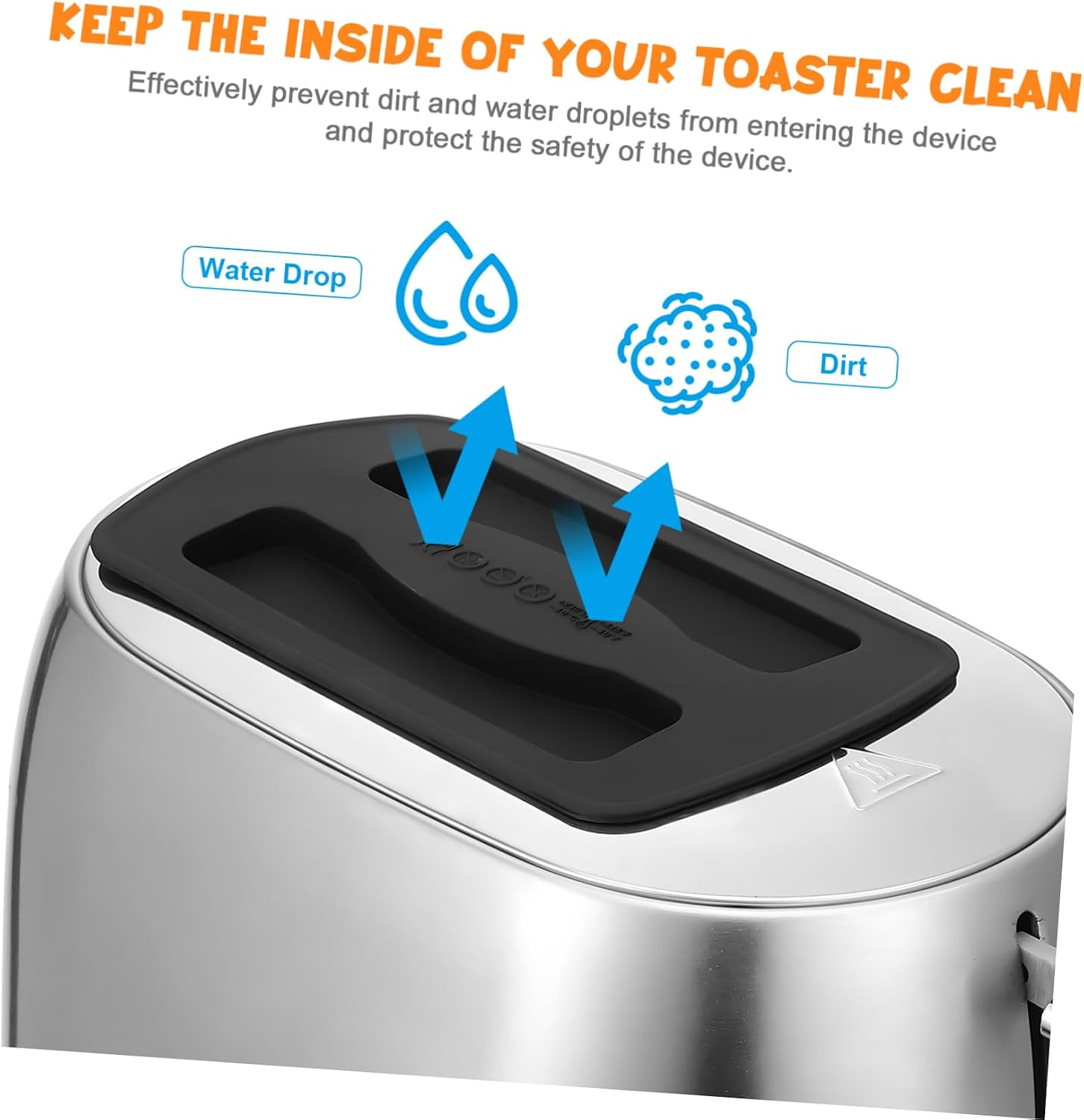 2pcs Silicone Toaster Oven Cover Dust Protector for Bread Machine