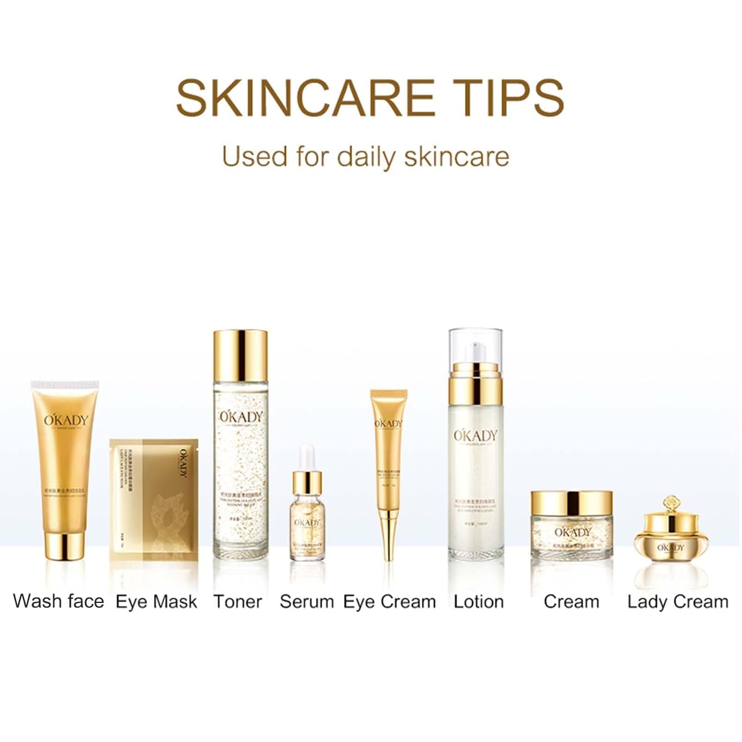 Anti-Aging Skincare Set for Women with Vitamin C and Peptides