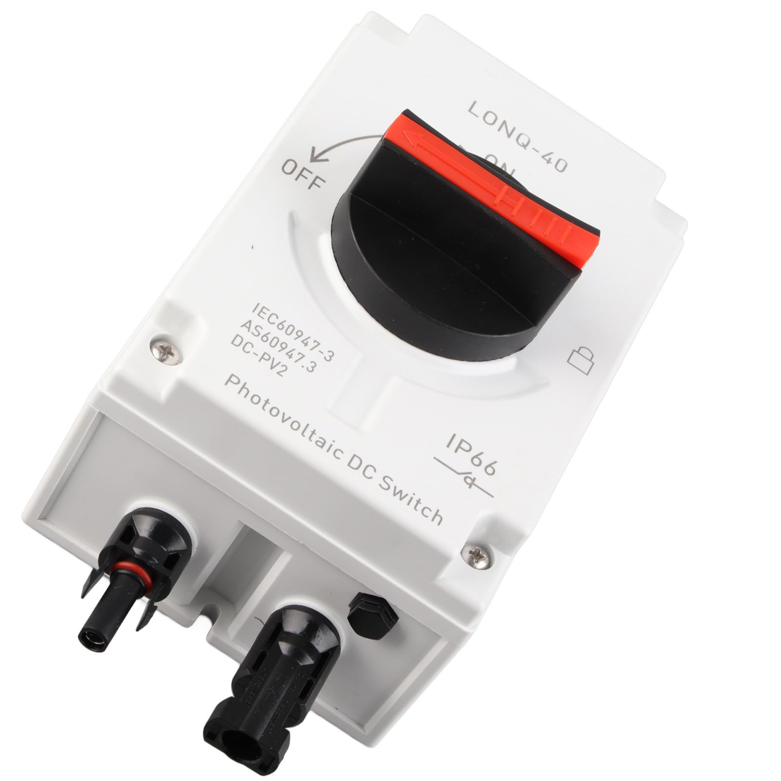 2PCS Fotovoltaico DC Interruttore 4P Isolatore Interruttore Solare Pannello Solare Sezionatore Isolato 1200V DC 32A