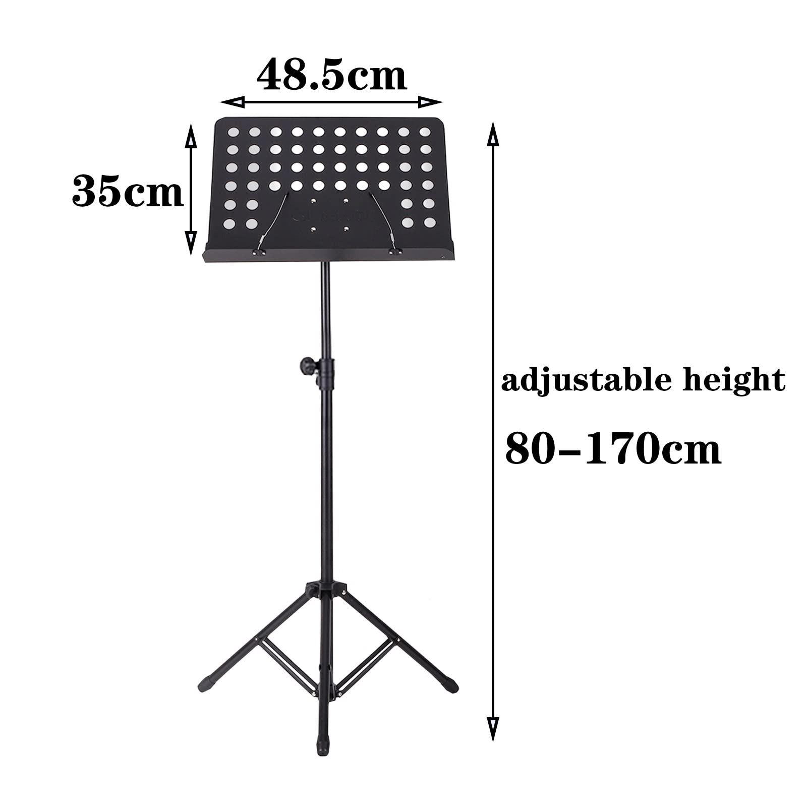 HJXGQJM Atril for Partitura Plegable Portátil Musica Metalico Soporte De Ajustables con Bolsa De Transporte, Atril Metalico, Altura Ajustable, for Tocar Instrumentos, Teclado De Batería