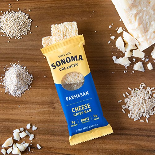 Sonoma Creamery Cheese Crisp Bars - High Protein, Gluten Free, Low Carb & Keto Friendly Snack - Parmesan, Pack of 8 - Thumbnail 3