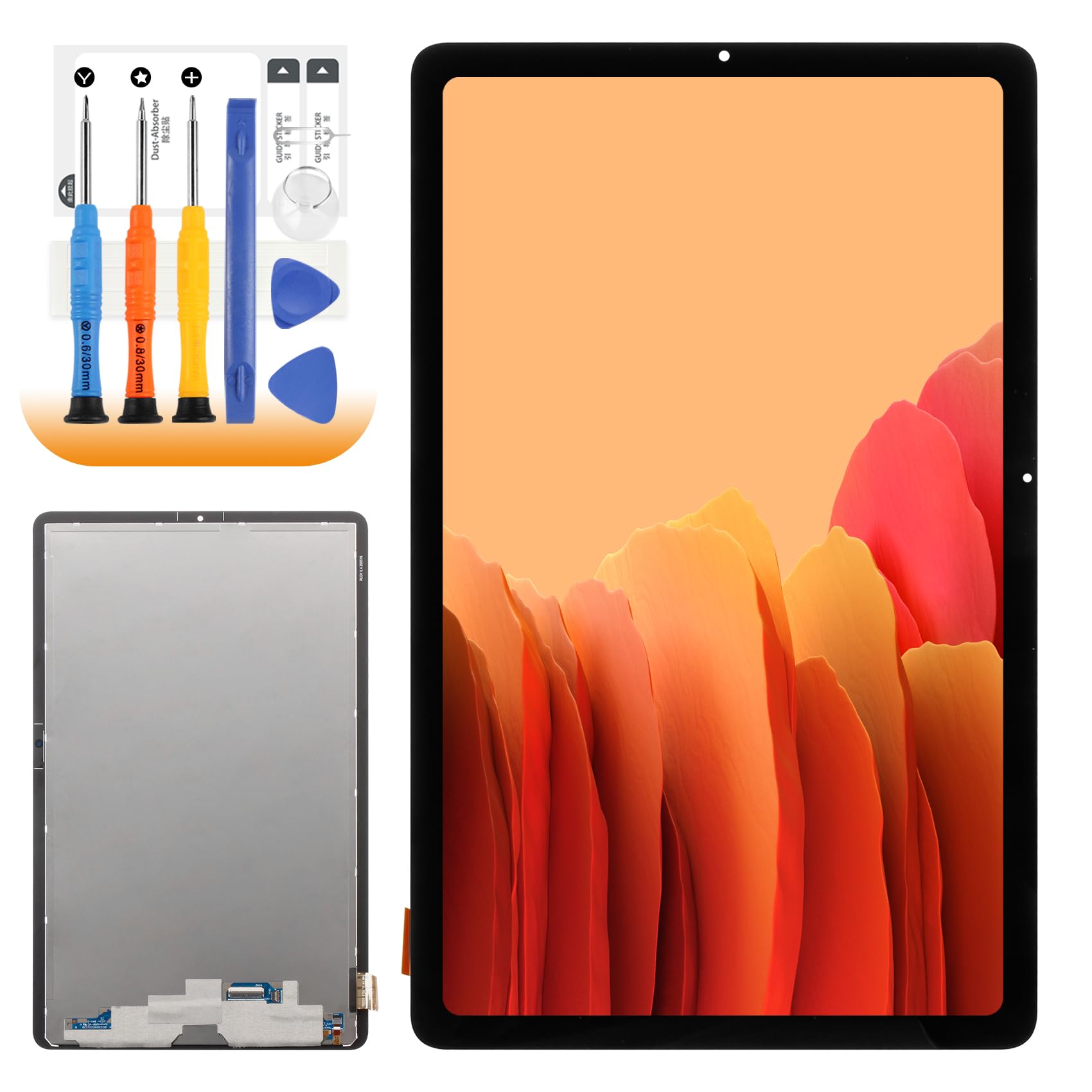 LCD Bildschirm für Samsung Galaxy Tab S6 Lite 2022 LCD Display für Samsung Tab S6 Lite 2022 SM-P613 SM-P619 10,4 Zoll Bildschirmersatz Digitizer Glasplatte Assembly mit Reparatur, Schwarz