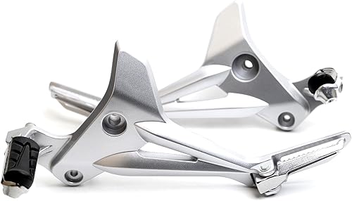 Miniatura 2 de Mokuo Aleación de aluminio de alta resistencia 6061 Estriberas de la motocicleta Asamblea Reposapiés Set Kit lado derecho para Honda Grom MSX 125 SF