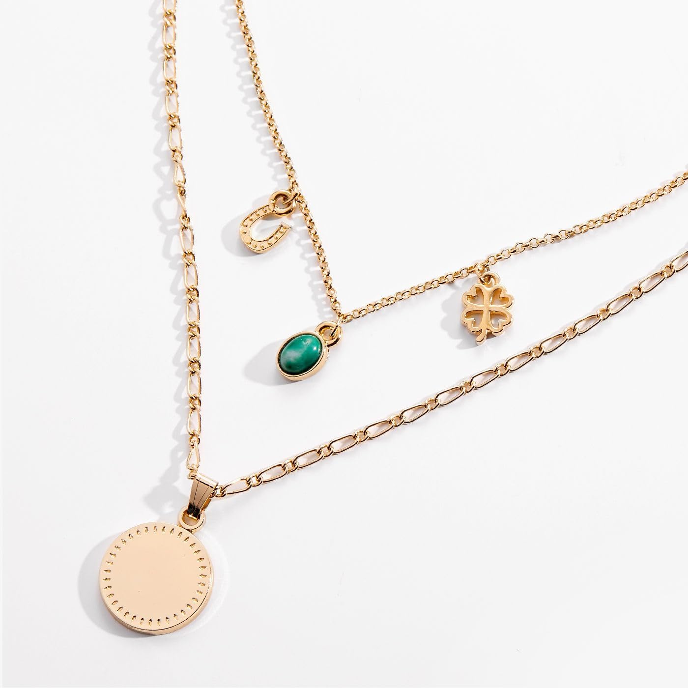 Alex and Ani Luck + Prosperity Multi-Charm Layered Necklace