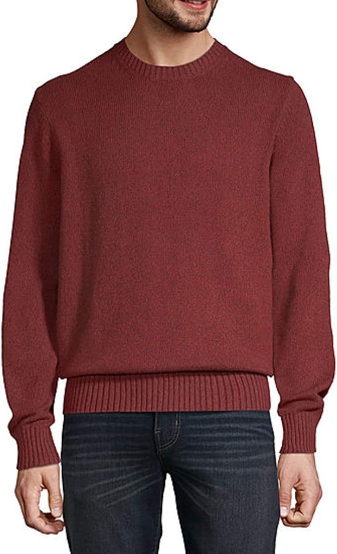 Crew Neck Long Sleeve Pullover Sweater 