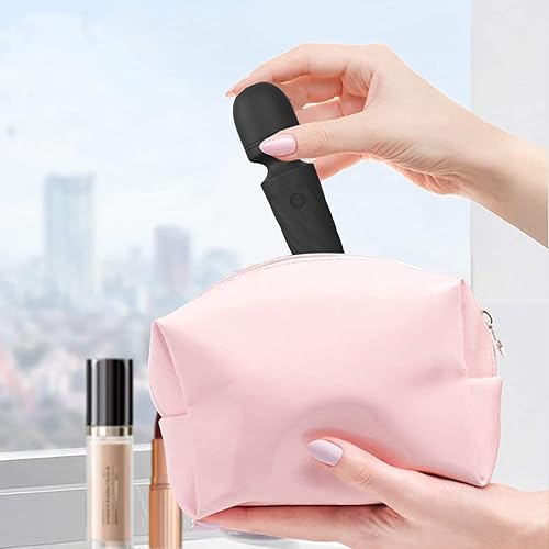 Miniatura 5 de llololl bgbg Mini masajeador personal de varita, masajeador eléctrico negro para mujer, masajeador de mano, potente, impermeable, mejor para viajes